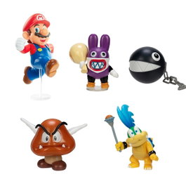 JAKKS PACIFIC Figurine Super Mario 6 cm – Personnage Aléatoire – S33 409994 – Jouet +3 Ans