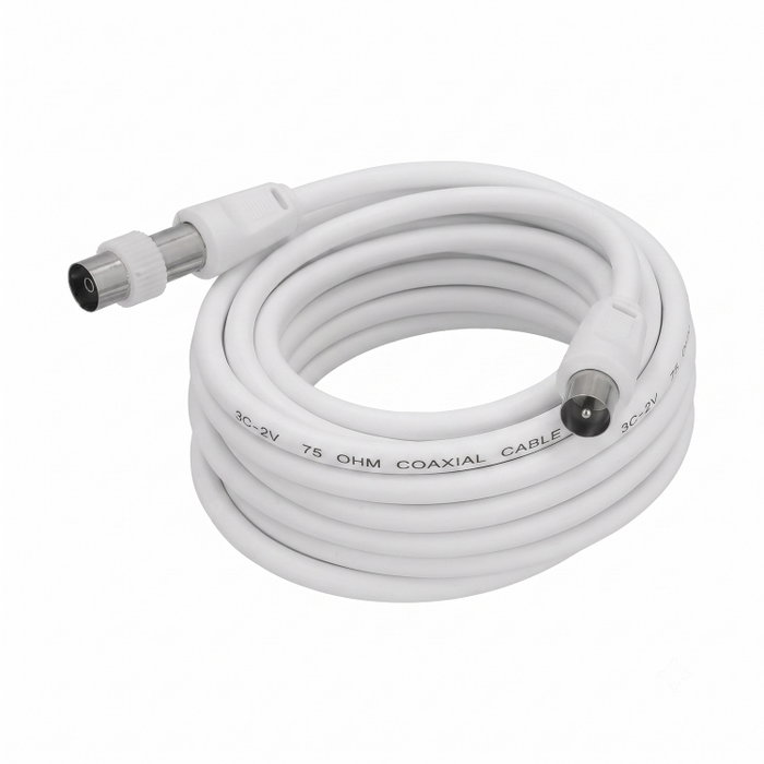 WOLFPACK LINEA PROFESIONAL Rallonge vidéo de 3 m avec connecteur 9,5 mm blanc WOLFPACK LINEA PROFESIONAL Rallonge vidéo de 3 m avec connecteur 9,5 mm blanc