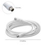 WOLFPACK LINEA PROFESIONAL Rallonge vidéo de 3 m avec connecteur 9,5 mm blanc