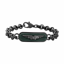 Police Bracelet en acier inoxydable noir PJ26401BSULGR.03, 19 cm