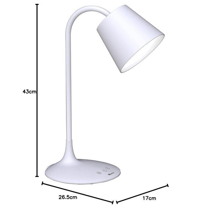 Lampe de bureau Muvit MIOLAMP004 Blanc 6 W Wi-Fi (1 Unité)