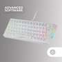 Clavier pour jeu Mars Gaming MKMINIPROWYES Qwerty US Blanc