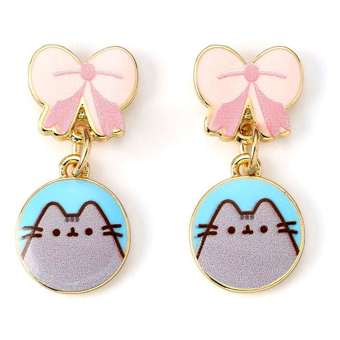 Pusheen boucles d´oreilles Drop Pink Bows Pusheen boucles d´oreilles Drop Pink Bows