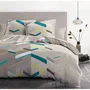 Home Linge Passion Parure de couette Marco 3 pièces 260 x 240 cm - 100% coton 57 fils - Coloris taupe