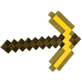 JAKKS PACIFIC Pioche en Or Minecraft - Accessoire de Déguisement - 40 cm