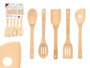 Kinvara Set de 5 ustensiles de cuisine en bambou 20.5x36.5x1.5 cm (Set de 18)