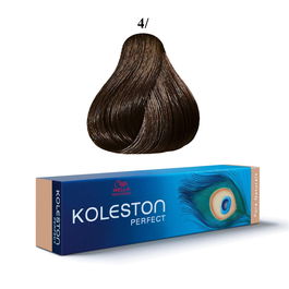 Wella Professionals Koleston Perfect - Teinture capillaire permanente 60 ml - 4/ Medium Brown (Brun Moyen) - Coloration pour cheveux