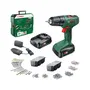 Bosch Perceuse-Visseuse sans Fil EasyDrill 18V-40 avec 2 Batteries 1,5Ah, Chargeur AL1810CV, 241 Accessoires dans Coffret Systembox (Réf. 06039D8007)