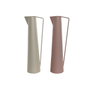 DKD Home Decor Vase Beige Rose Fer (2 Unités) 15 x 11 x 45 cm