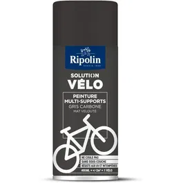Ripolin - Solution Velo 0.4 L, Peinture Multi-supports Gris Carbone Mat - Sans Coulure, Résiste aux UV et Intempéries - Intérieur/Extérieur
