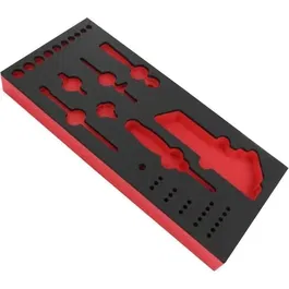 Facom - Plateau mousse vide PM.MODR1A pour module MODM.R1A et cliquet douilles 1/4 pouce, accessoires outillage professionnel