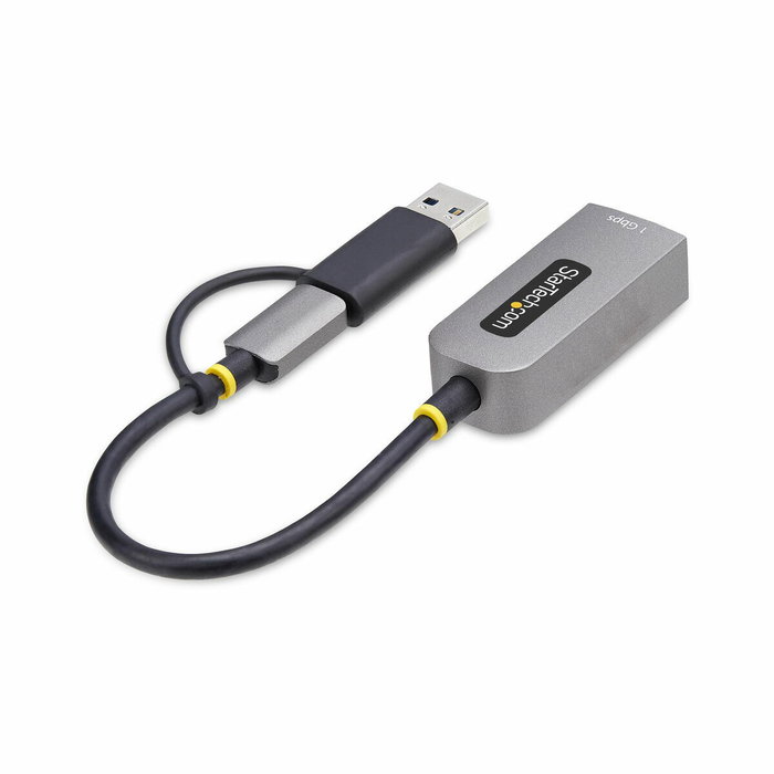 StarTech.com Adaptateur USB-C vers Ethernet Gigabit avec adaptateur USB-A, Gris StarTech.com Adaptateur USB-C vers Ethernet Gigabit avec adaptateur USB-A, Gris