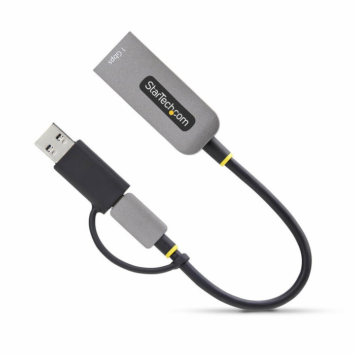 StarTech.com Adaptateur USB-C vers Ethernet Gigabit avec adaptateur USB-A, Gris StarTech.com Adaptateur USB-C vers Ethernet Gigabit avec adaptateur USB-A, Gris