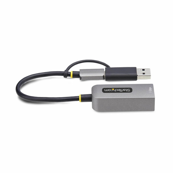 StarTech.com Adaptateur USB-C vers Ethernet Gigabit avec adaptateur USB-A, Gris StarTech.com Adaptateur USB-C vers Ethernet Gigabit avec adaptateur USB-A, Gris