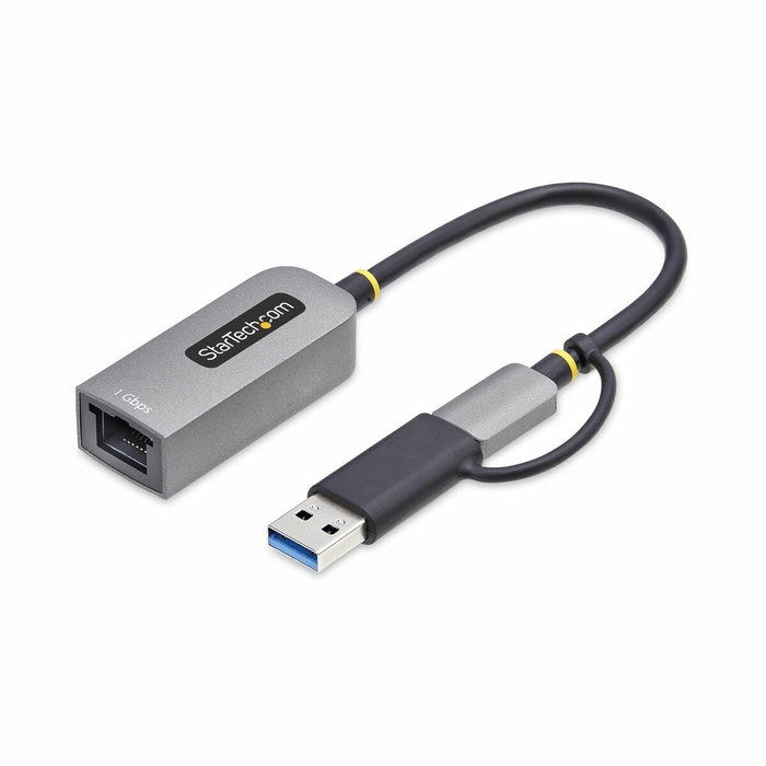 StarTech.com Adaptateur USB-C vers Ethernet Gigabit avec adaptateur USB-A, Gris StarTech.com Adaptateur USB-C vers Ethernet Gigabit avec adaptateur USB-A, Gris