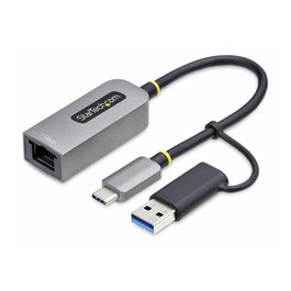 StarTech.com USB-C vers Ethernet Gigabit Adaptateur avec Adaptateur USB-A - Réseau RJ45 10/100/1000 Mbps