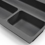 Emuca Range-couverts Optima pour tiroir universel, module 900mm, Plastique, Gris antracite
