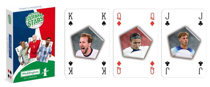 Winning Moves Étoiles Mondiales du Football No 1 cartes à jouer Anglais