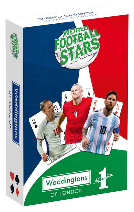 Winning Moves Étoiles Mondiales du Football No 1 cartes à jouer Anglais