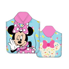 DISNEY Poncho serviette de plage en microfibre Minnie, 55x110cm 240gsm polyester