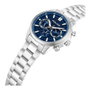Police PEWJK0021004M - Montre analogique homme en acier inoxydable gris et cadran bleu