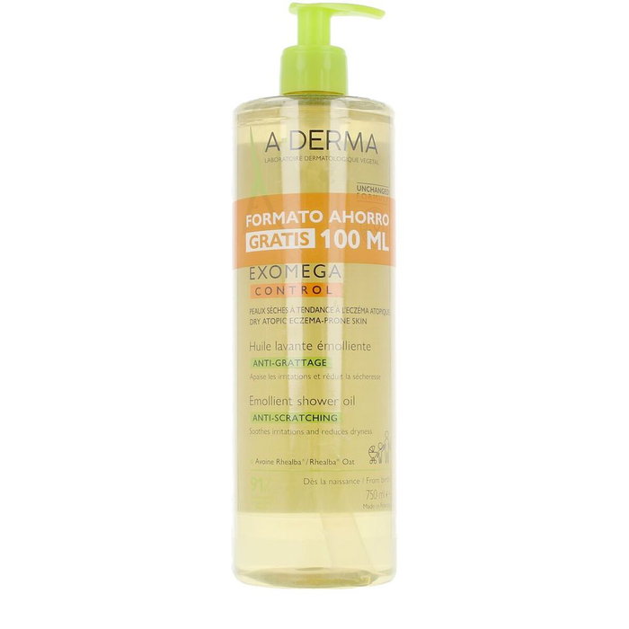 A-Derma EXOMEGA CONTROL Huile de Douche Emolliente 750 ml