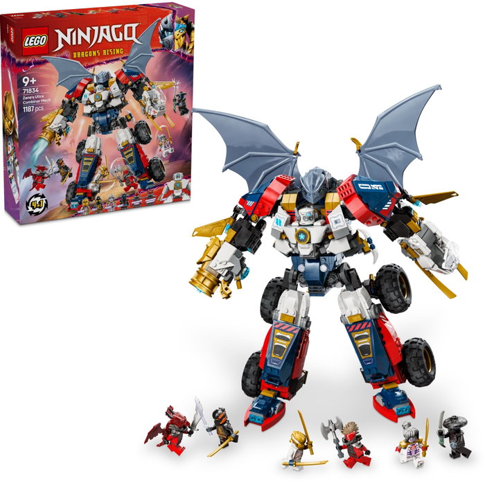 LEGO NINJAGO 71834 Le robot ultra combo de Zane - Jeu de construction 4-en-1