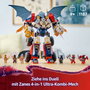 LEGO NINJAGO 71834 Le robot ultra combo de Zane - Jeu de construction 4-en-1