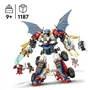 LEGO 71834 NINJAGO Robot Ultra Combo de Zane - Jeu de Construction 4-en-1 avec 6 Minifigurines Transformable en Avion, Voiture, Dragon