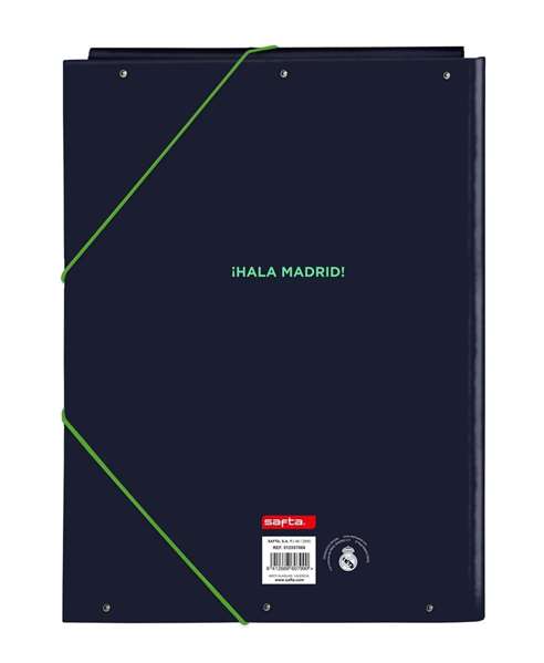 Safta - Carpette folio 3 volets Real Madrid 2e maillot 25/26, 26 x 33,5 x 2,5 cm - Chemise de rangement Safta - Carpette folio 3 volets Real Madrid 2e maillot 25/26, 26 x 33,5 x 2,5 cm - Chemise de rangement