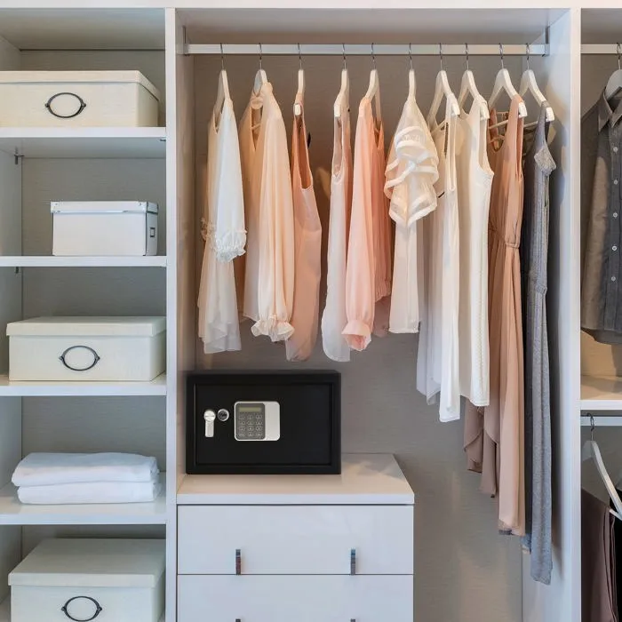 Yale YSG/250/DB2 - Coffre-fort électronique 16L avec écran LCD, accès invité, code maître - Sécurité pour hôtels/résidences - 25x35x25cm