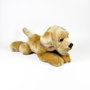 DEQUBE Peluche Labrador Canela Couché 25 cm - Licence BOCALAN