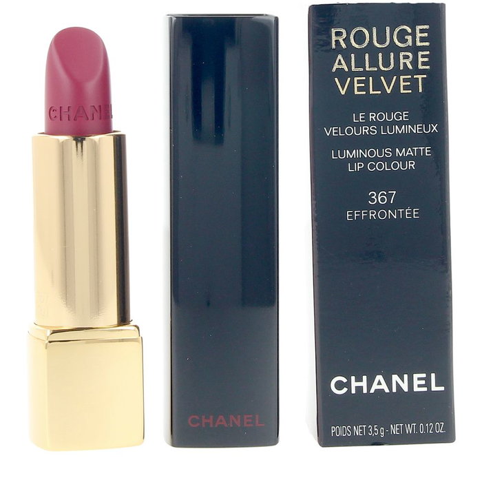 Chanel Rouge Allure Velours #367 Effrontée - Rouge à Lèvres Mat 3.5 g - Édition Limitée Rouge Noir - Texture Velours