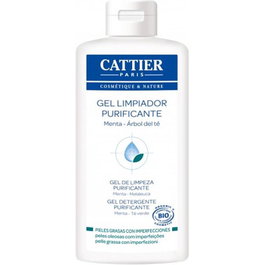 Cattier Gel Purifiant Visage au Tea Tree pour Peaux Mixtes à Grasses - 200 ml
