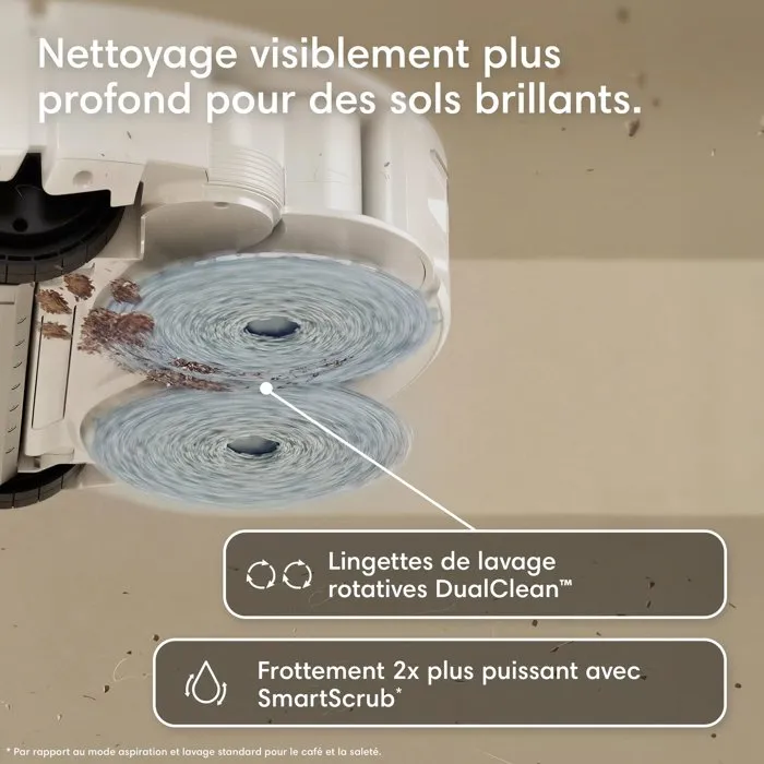 Irobot Roomba Plus 415 Robot aspirateur laveur Blanc