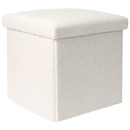 Home Deco Factory CAJA-PUF PLEG. TAPIZADO RIZO