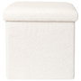 Home Deco Factory CAJA-PUF PLEG. TAPIZADO RIZO
