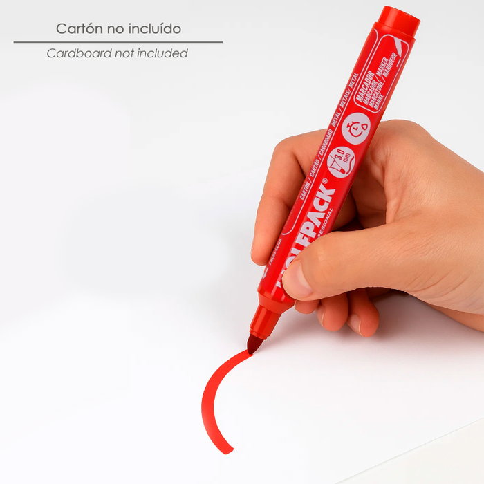 WOLFPACK LINEA PROFESIONAL Marqueur permanent professionnel rouge