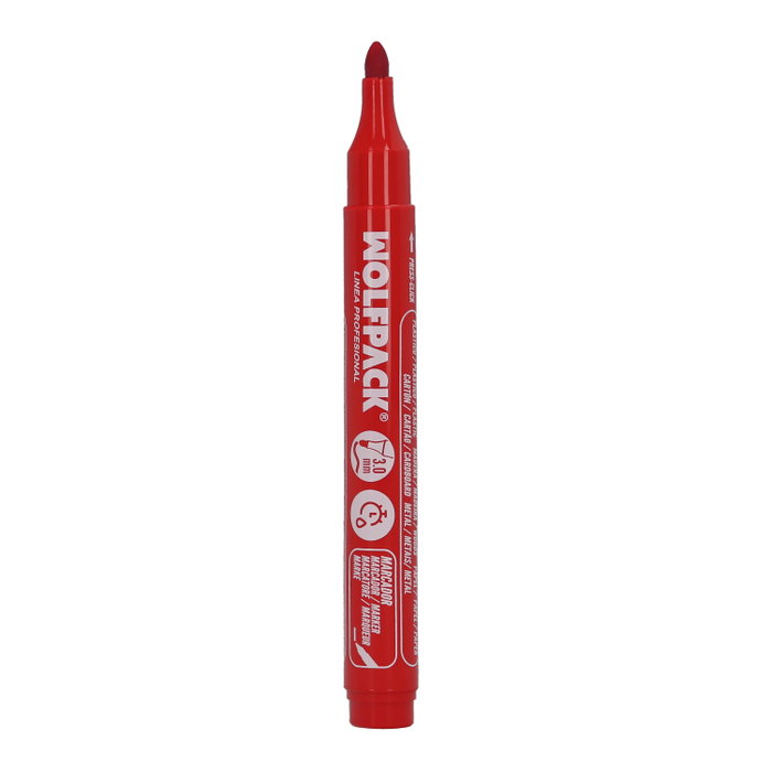 WOLFPACK LINEA PROFESIONAL Marqueur permanent professionnel rouge