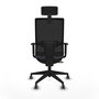 Piqueras y Crespo Chaise de Bureau Horna Traslack Gris foncé