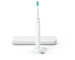 Philips Sonicare Série 3100 HX3673/13 blanc avec étui de voyage