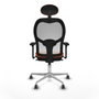 Piqueras y Crespo Chaise de Bureau avec Appui-tête 3D086G1 Orange