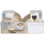 Home Deco Factory Lot de 4 posavasos en bois de bouleau NATURAL