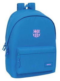 Safta Mochila doble Sac à dos pour ordinateur portable 15,6 pouces avec chargeur USB F.C. Barcelona pour fille indigo 31x44x18 cm
