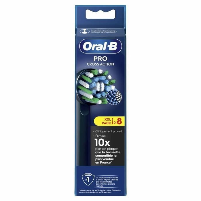 Oral-B Cross Action Pro - Pack de 8 - Noir