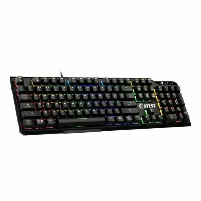 MSI VIGOR GK41 - Clavier mécanique gamer Kailh Red, Noir, AZERTY