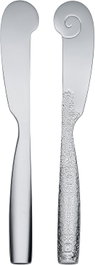 Alessi Dressed Set de 6 couteaux à beurre en acier inoxydable 18/10