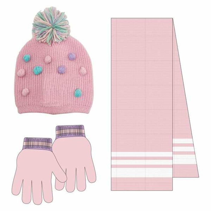 Bonnet et gants Peppa Pig Rose
