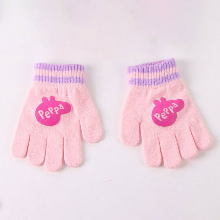 Bonnet et gants Peppa Pig Rose