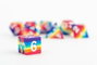FanRoll Pack de 7 Dés Sharp Edge Silicone Rainbow